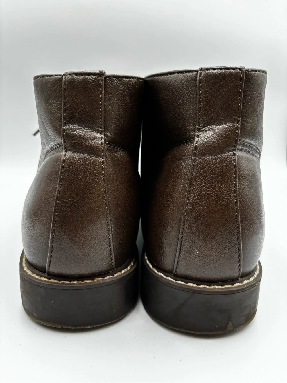 Guess Men's Joey Casual Chukka Ankle Boots Brown Faux Leather Size 12